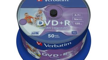 Verbatim DVD PLUS R 16x 4.7GB 50 Printable