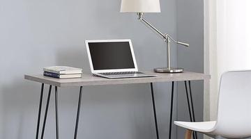 Ameriwood Home Owen Retro Desk, Weathered Oak