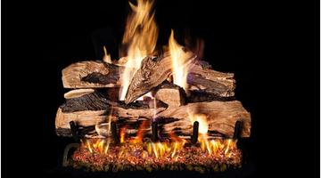 Real Fyre Split Oak Designer Plus Logs with G46 Series Burner